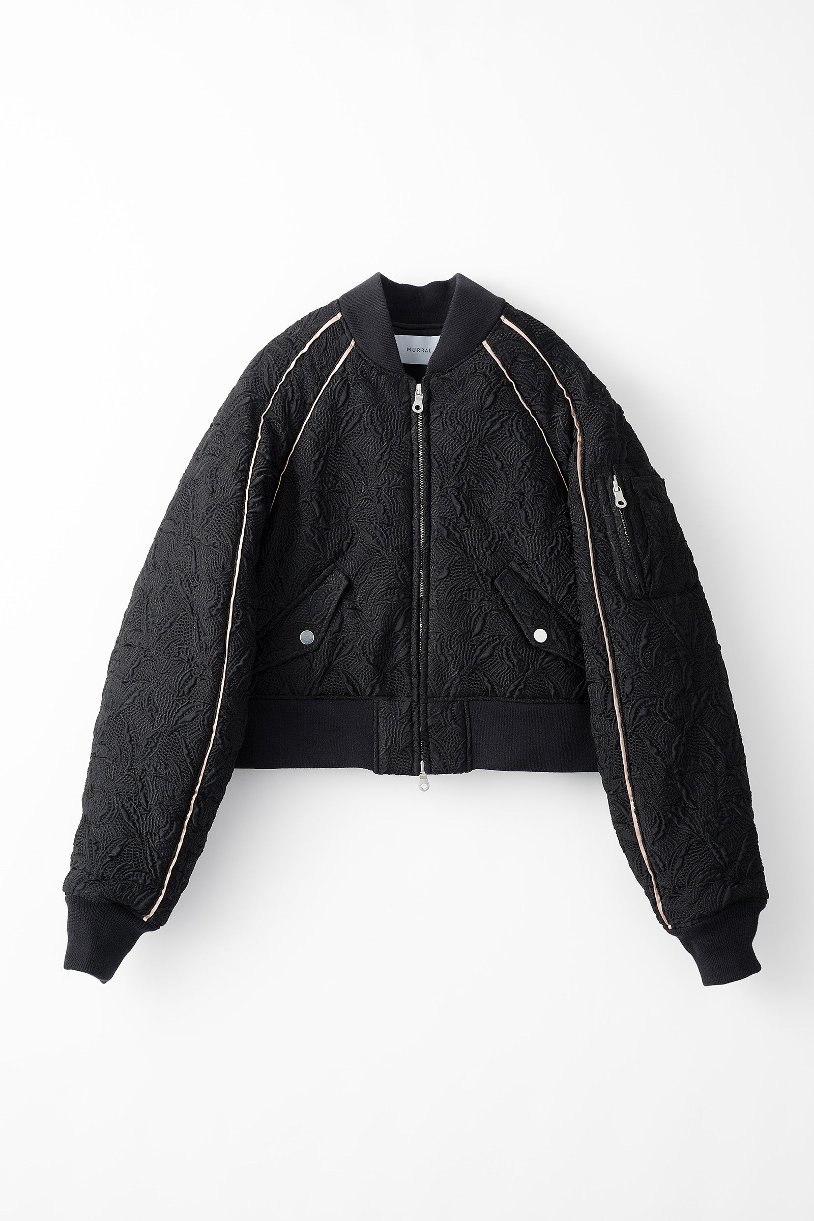 Thawing embroidery flight jacket (Black) – MURRAL