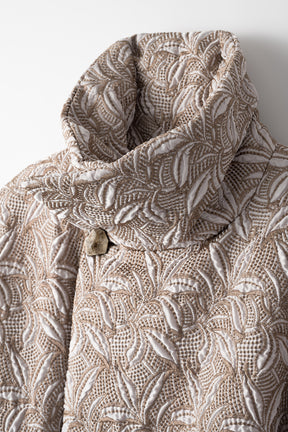 Thawing embroidery padding coat (Beige)