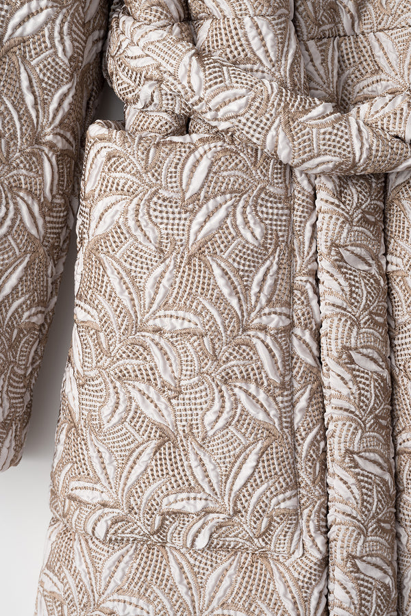 MURRAL Thawing embroidery padding coat (Beige)