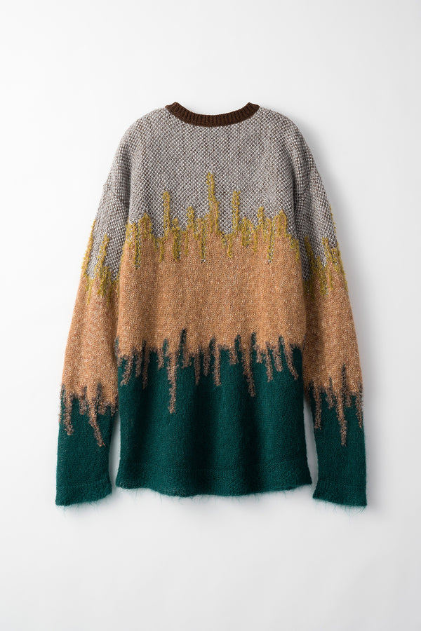 MURRAL Water mirror knit sweater (Green)