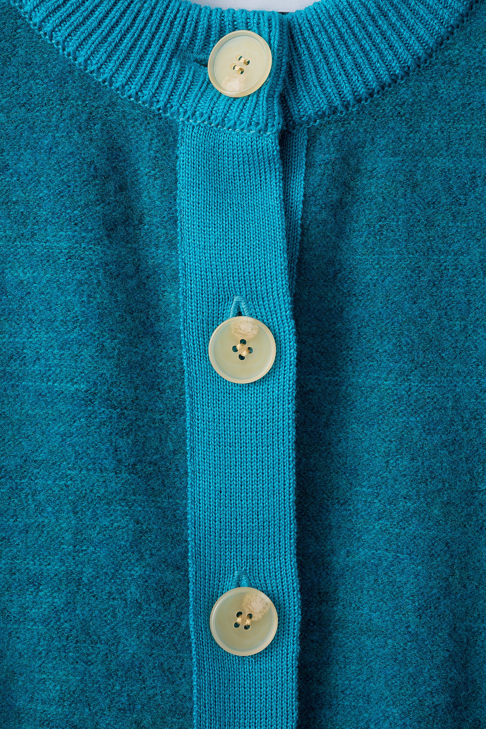 Framed single-flower knit short cardigan