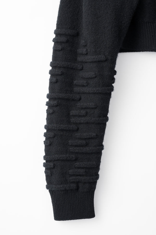 MURRAL Sway knit short cardigan (Black)