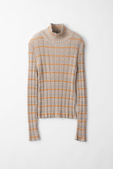 Monk's belt rib knit top (Greige)