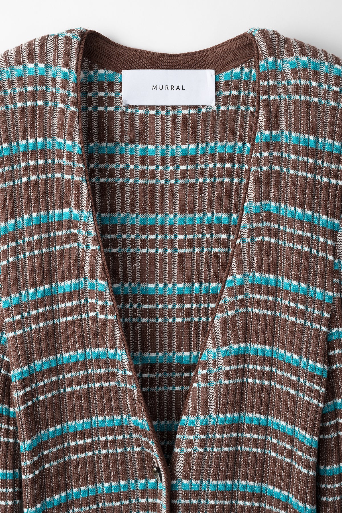 Monk's belt rib knit cardigan (Brown)