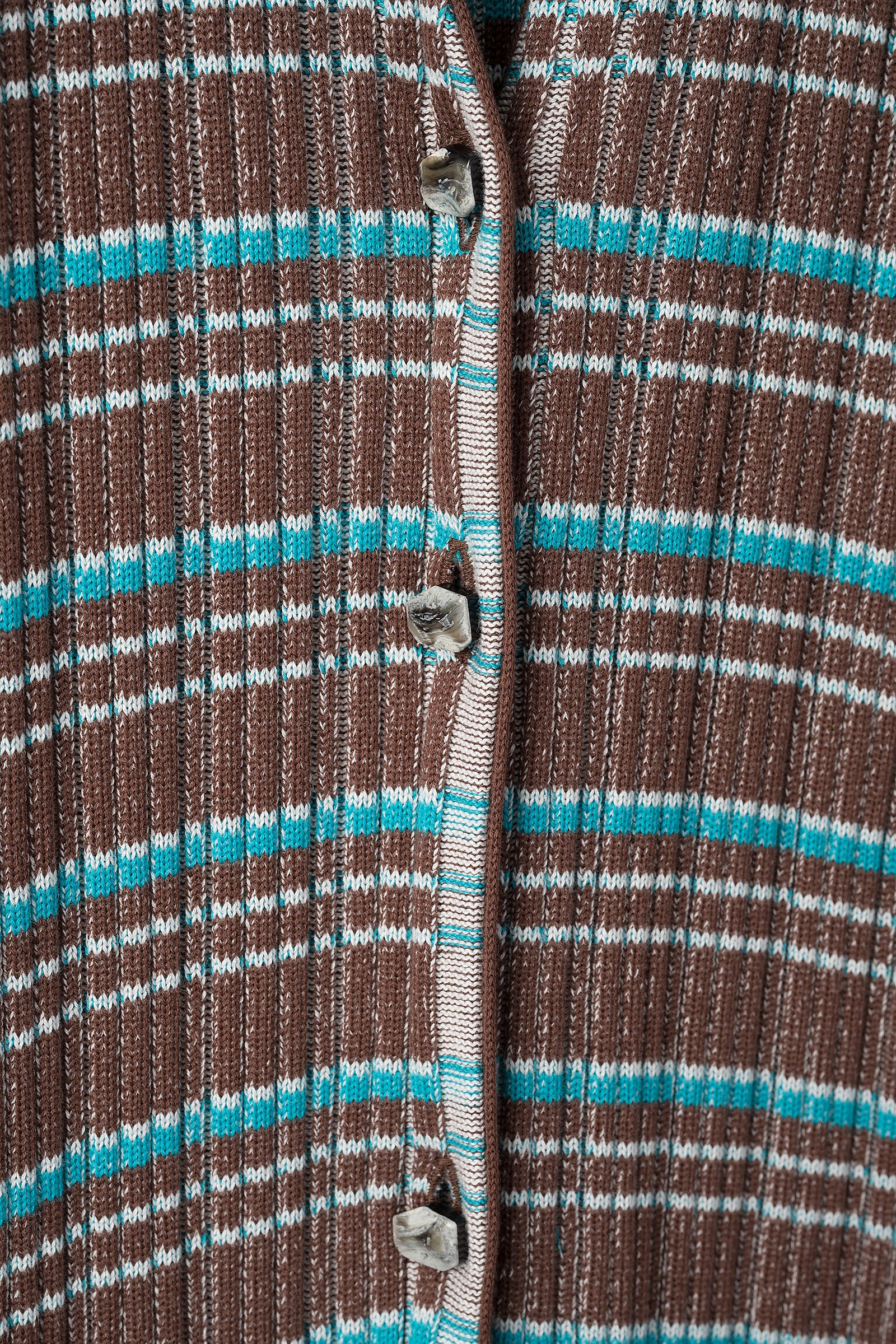 Monk's belt rib knit cardigan (Brown)