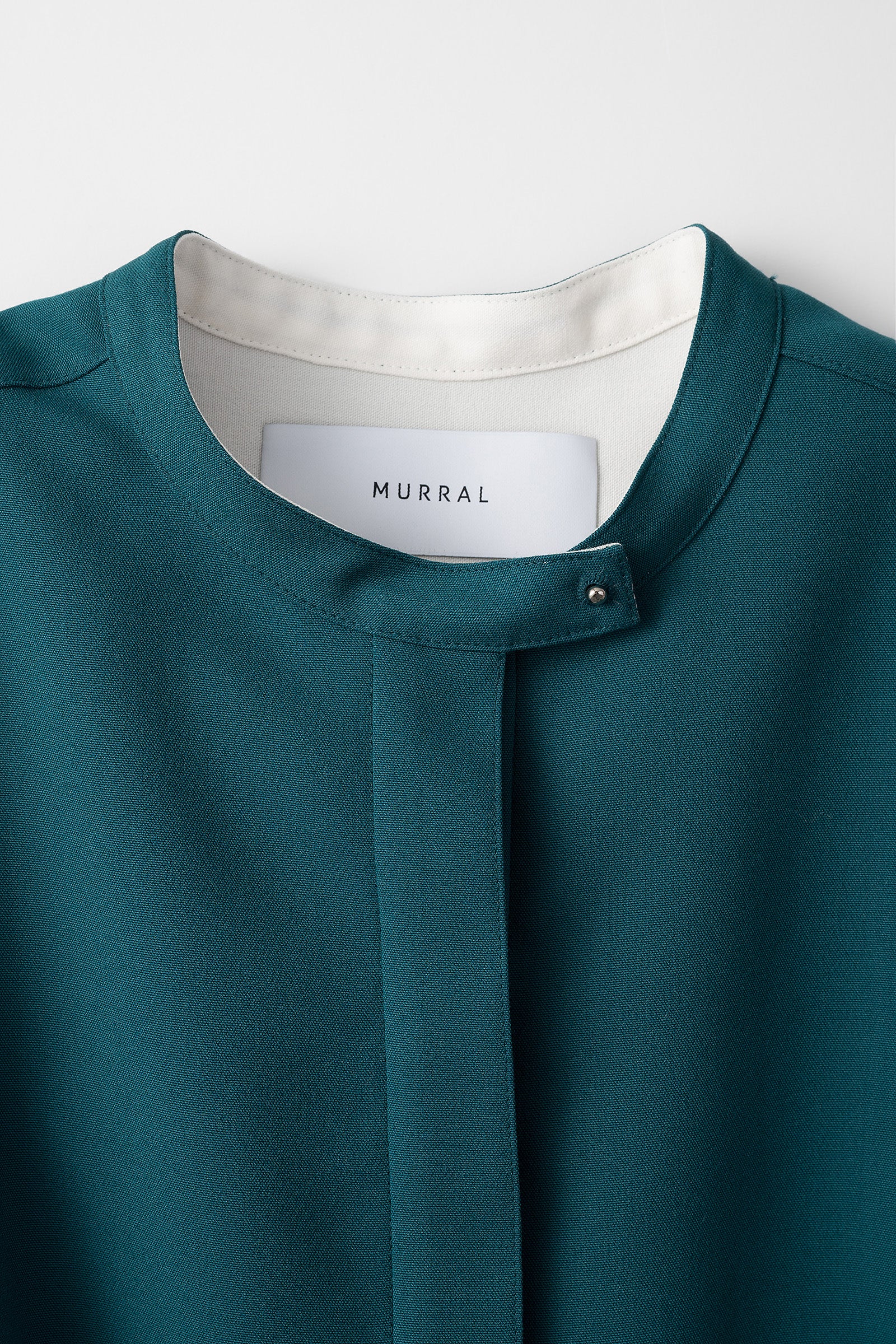Tucked flare shirt (Emerald green)