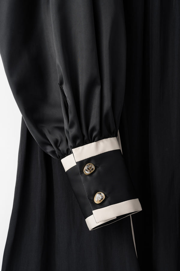 MURRAL Leaf vein top (Black)