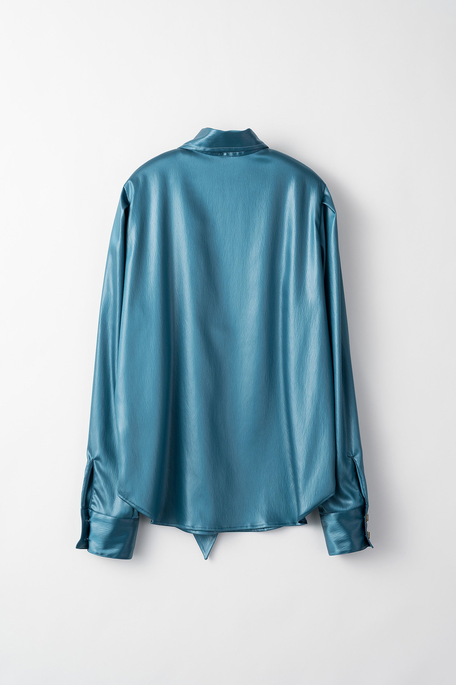 Scarf blouse (Turquoise blue)