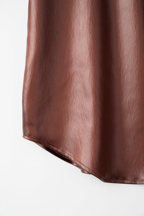 MURRAL Scarf blouse (Russet brown)