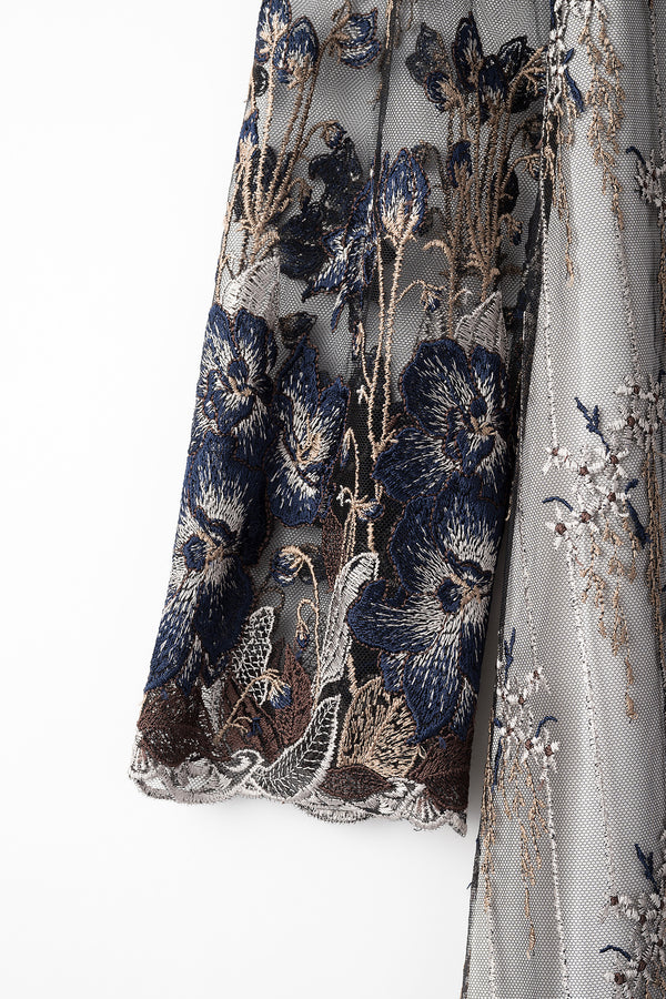 MURRAL Everlasting embroidery lace dress (Navy)