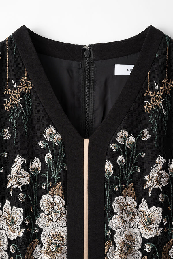 MURRAL Everlasting embroidery lace dress (Black)