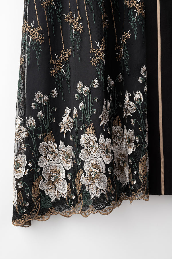 MURRAL Everlasting embroidery lace dress (Black)