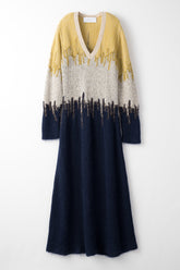 Water mirror knit dress (Navy)
