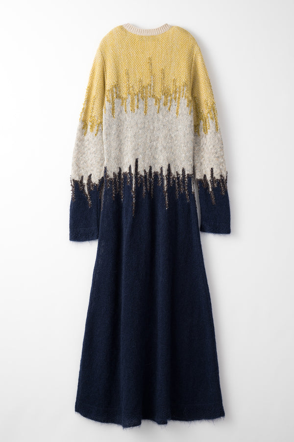 MURRAL Water mirror knit dress (Navy)