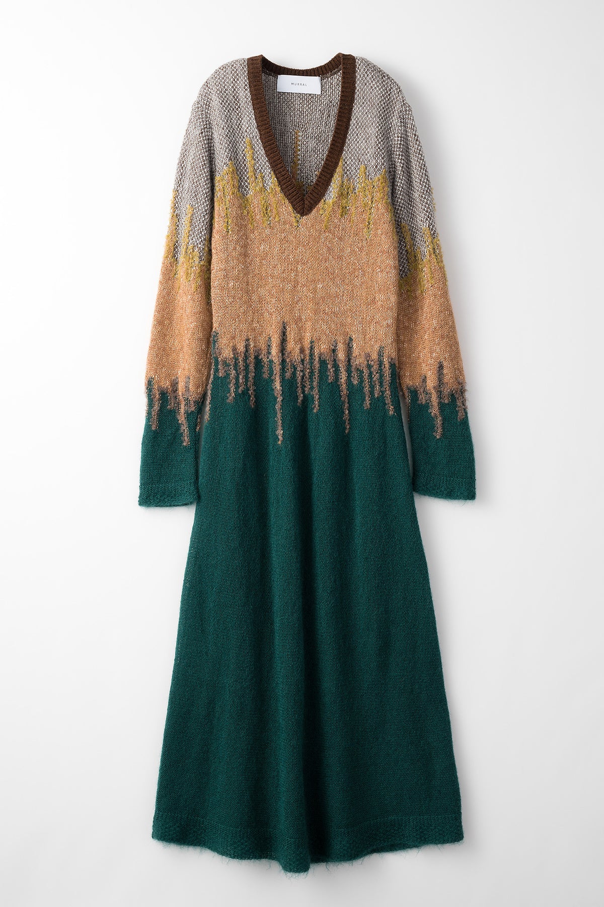 Water mirror knit dress (Green)