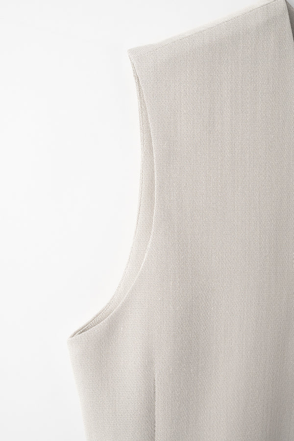 MURRAL Chambray sleeveless dress (Ice gray)