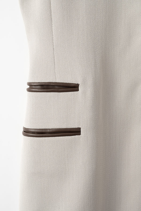 MURRAL Chambray sleeveless dress (Ice gray)