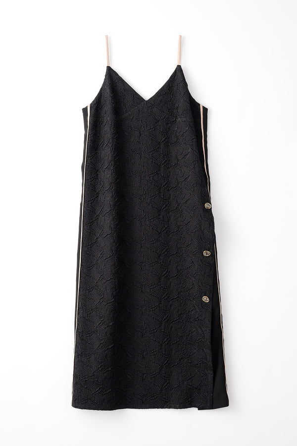MURRAL Thawing embroidery camisole dress (Black)