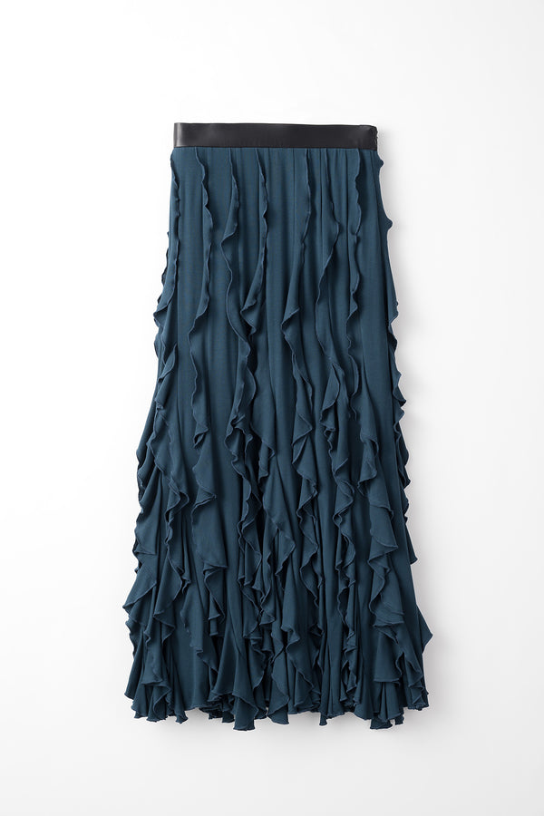 MURRAL Waterfall skirt (Turquoise blue)