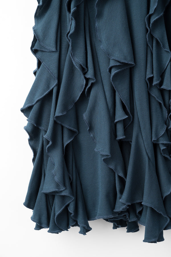 MURRAL Waterfall skirt (Turquoise blue)