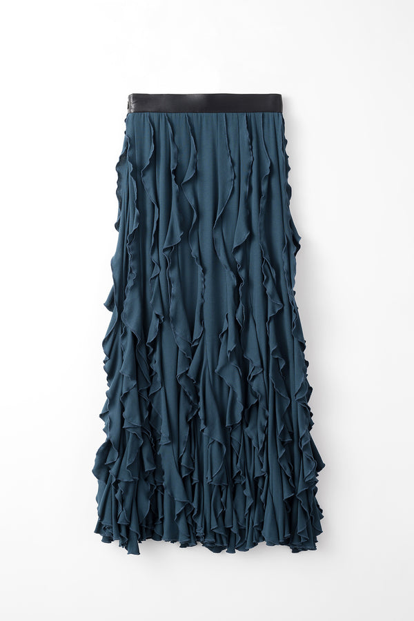 MURRAL Waterfall skirt (Turquoise blue)