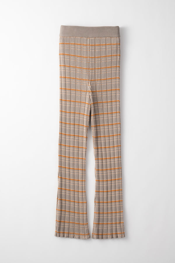 MURRAL Monk's belt rib knit trousers (Greige)