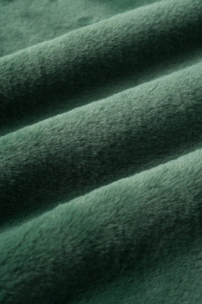 Ordinary fake fur big stole (Deep green)