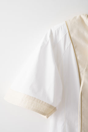 Slit long shirts(White)