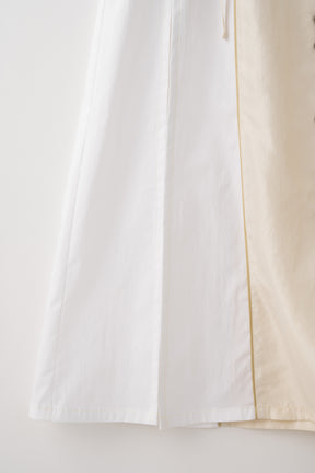Slit long shirts(White)