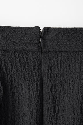Unevenness skirt(Black)