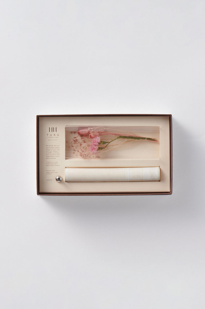 TUKU single flower vase (Day white)
